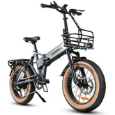 SAMEBIKE XWLX09-II Electric Bike - 1000W Motor 48V15AH Battery 65KM Range Hydraulic Disc Brakes - Grey